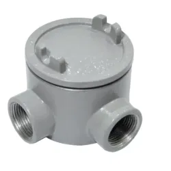 CAJA REDONDA TIPO GUAL AL. 2" COVER Ø5'' NEMA 7, CL1 DIV1&2, UL