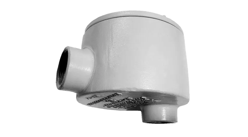 CAJA REDONDA TIPO GUAB AL. 1/2" COVER Ø3'' NEMA 7, CL1 DIV1&2