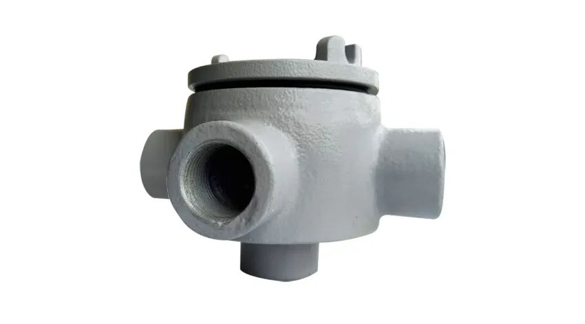 CAJA REDONDA TIPO GUAW AL. 1/2" COVER Ø3'' NEMA 7, CL1 DIV1&2
