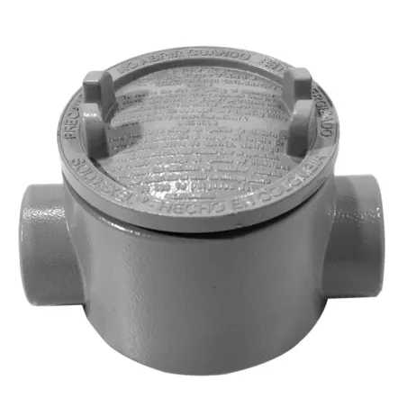 CAJA REDONDA TIPO GUAC AL. 2-1/2" COVER Ø5'' NEMA 7, CL1 DIV1&2