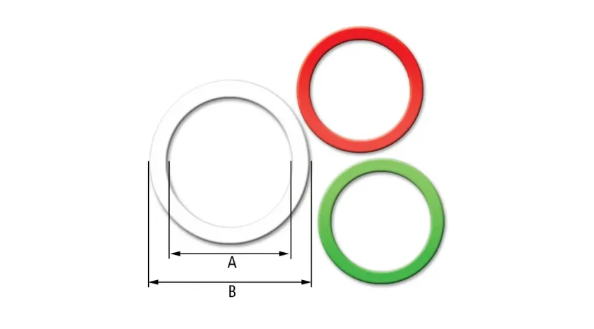 ARANDELA NYLON BLANCO P/SELLADO M50 e:2mm