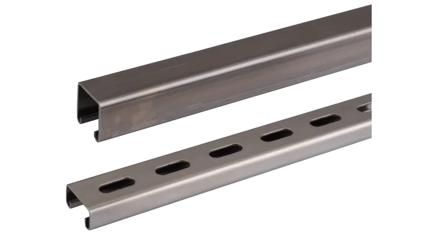 CANAL STRUT ALTO RANURADO ACERO 1-5/8"X1-5/8"X10FT e:2.6mm SS304