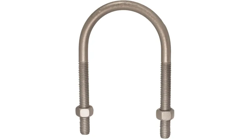 ABRAZADERA U-BOLT C/TUERCAS ACERO 2-1/2"X3/8" HDG, UL