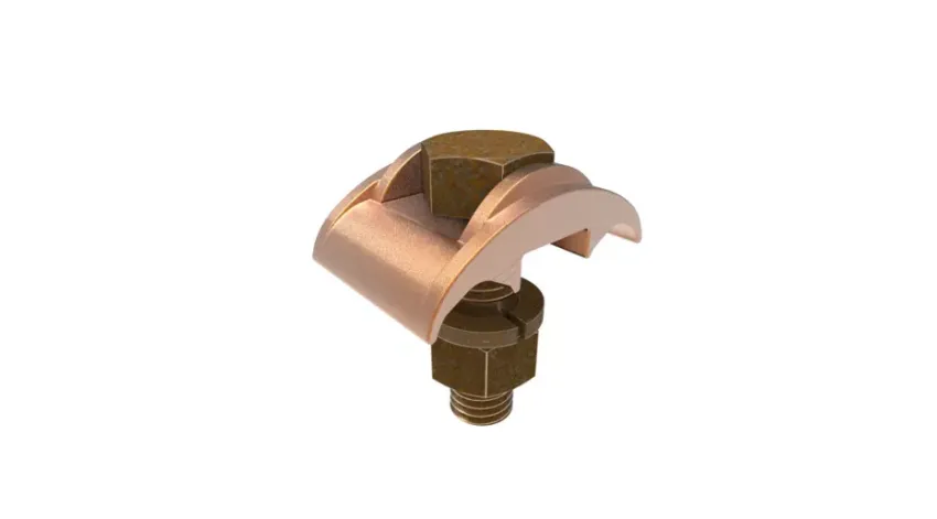 CONECTOR TIERRA SIMPLE P/2 CABLES 4-2/0AWG A BARRA 1 PERNO 3/8'' UL