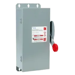 DISCONNECT SWITCH DH S/FUSIBLE ACERO 3X30A+T 277/480-600V, IP66 NEMA 12/3R, UL