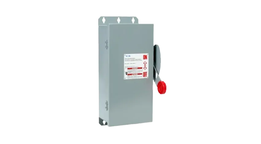 DISCONNECT SWITCH DH S/FUSIBLE ACERO 3X60A+T 277/480-600V, IP66 NEMA 12/3R, UL