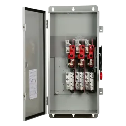 DISCONNECT SWITCH, FUSIBLE, ACERO, 3X200A 277/480-600V, IP66 NEMA 12/3R, UL (FUSIBLES NO INCLUIDOS)