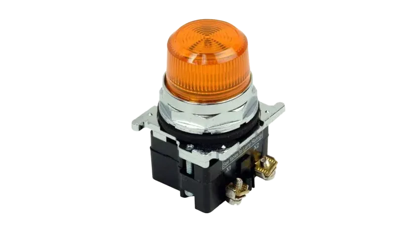 LUZ PILOTO LED AMBAR 120VAC, HEAVY DUTY, 30.5mm