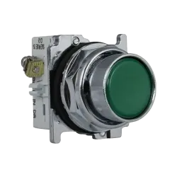 PULSADOR RASANTE HEAVY DUTY COLOR VERDE, 1NO, 30.5mm