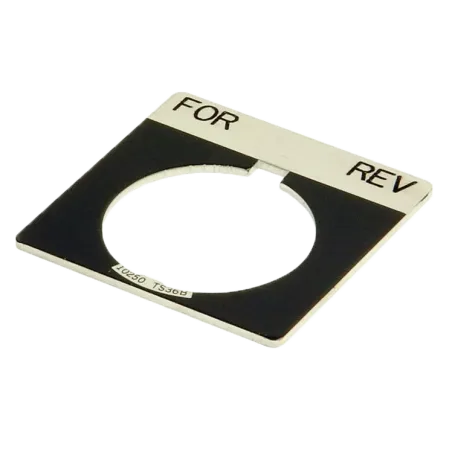 PLACA LEYENDA CUADRADA MAN-AUT 30.5mm