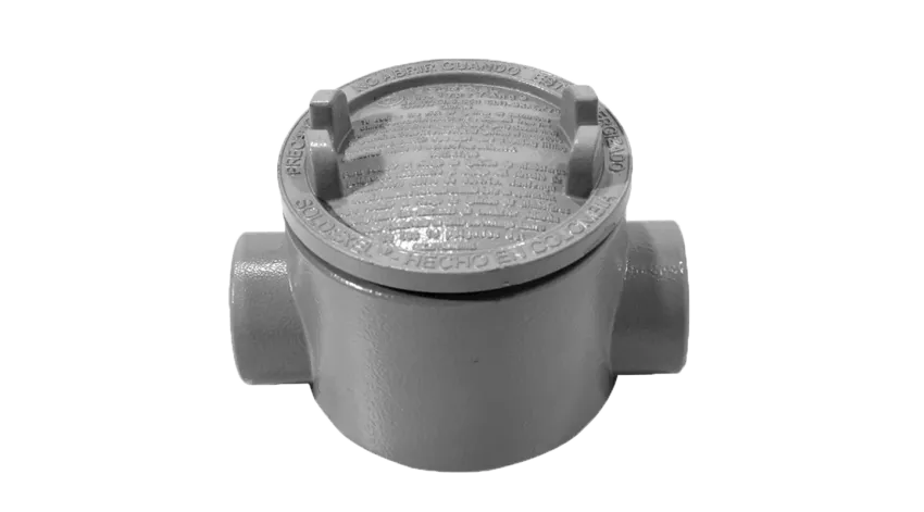 CAJA REDONDA TIPO GUAC AL. 2" COVER Ø5'' NEMA 7, CL1 DIV1&2, UL