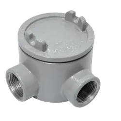 CAJA REDONDA TIPO GUAL AL. 3/4" COVER Ø3'' NEMA 7, CL1 DIV1&2 , UL