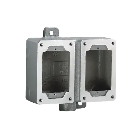 CAJA DOBLE A PRUEBA DE EXPLOSION SERIE XCS AL. C/HUB Ø3/4" CL1 DIV1&2, UL