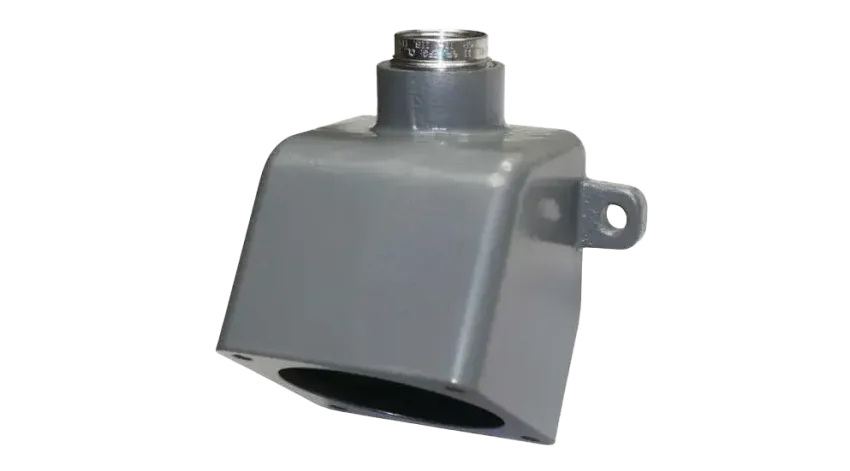 CAJA P/ADOSAR TOMACORRIENTE TIPO VRE AL. 30A C/HUB Ø3/4" NEMA 4X, CL1 DIV1&2, CSA/UL