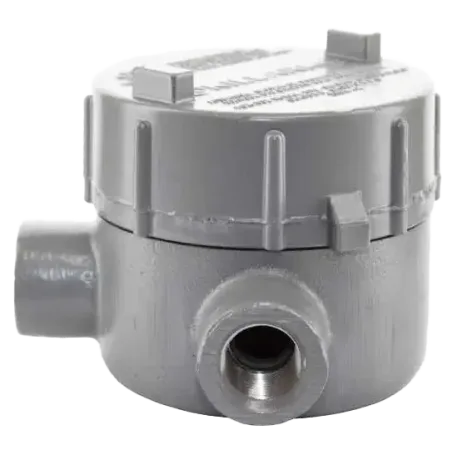 CAJA REDONDA TIPO GUAL HIERRO 3/4" COVER Ø3" NEMA 4X, CL1 DIV1&2, CSA/UL