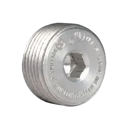 TAPÓN RECESSED ALUMINIO 1" (3/8” ALLEN KEY) CL1 DIV1&2, UL