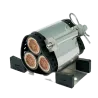 ABRAZADERA CABLE CLEAT CYCLONE I AL. SINGLE Ø55-69mm / TREFOIL Ø37-47mm IEC 61914
