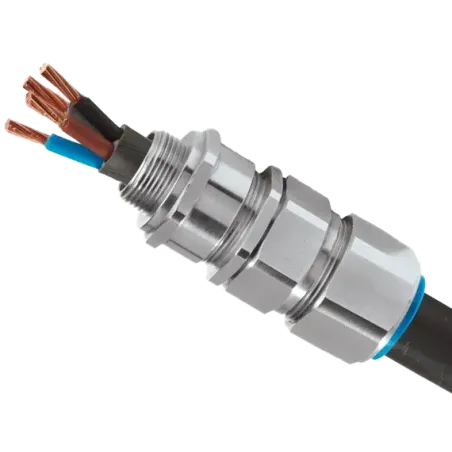 CONECTOR P/CABLE ARM. TIPO E1FW R: 9.5-15.9mm LT. NIQ. 3/4" IP68, CL1 DIV2, IECEx/CSA