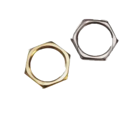 CONTRATUERCA HEXAGONAL 40mm LATON NIQUELADO HEAVY DUTY