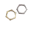 CONTRATUERCA HEXAGONAL 40mm LATON NIQUELADO HEAVY DUTY