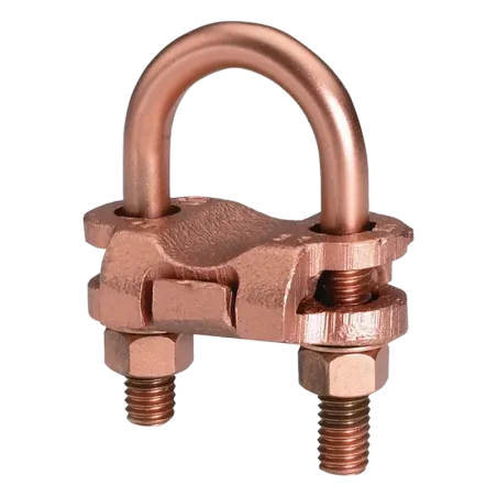 CONECTOR TIERRA CU P/2 CABLES PARAL. 4AWG-2/0AWG Y PERPEND TUBO 1/2"-3/4" Ø7/8"-1" UL