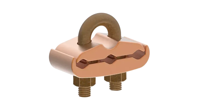 CONECTOR TIERRA CU P/3CABLES PARALELOS 2/0AWG-250MCM A TUBO 3/8" Ø5/8"-3/4" UL