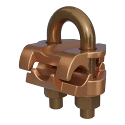 CONECTOR TIERRA CU P/CABLE 2/0AWG-250MCM A TUBO 3/8" Ø5/8"-3/4" UL