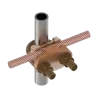 CONECTOR TIERRA CU P/CABLE 4AWG-2/0AWG A TUBO 1/2"-3/4" Ø7/8"-1" UL