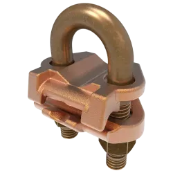 CONECTOR TIERRA CU P/CABLE 4AWG-2/0AWG A TUBO 3/8" Ø5/8"-3/4" UL