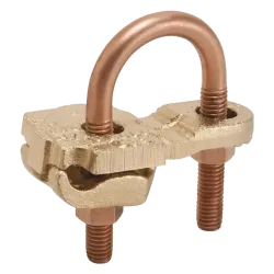 CONECTOR TIERRA CU P/CABLE 4AWG-4/0AWG A TUBO 1/2"-1" PERNO 3/8" UL