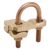 CONECTOR TIERRA CU P/CABLE 4AWG-4/0AWG A TUBO 1/2"-1" PERNO 3/8" UL