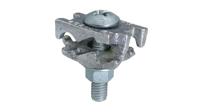 CONECTOR TIERRA DOBLE CU/ES P/2 CABLES PARAL. 2/0AWG - 250MCM A BARRA C/PERNO Ø2-1/4'' UL