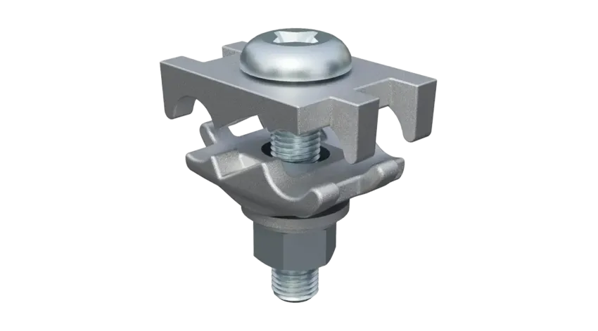 CONECTOR TIERRA DOBLE CU/ES P/2 CABLES PARAL. 2AWG-2/0AWG A BARRA C/PERNO HDG DE 2-1/4'' UL