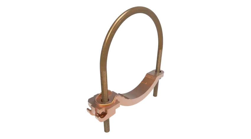 CONECTOR TIERRA P/CABLE 4AWG-4/0AWG A TUBO 4"-5" PERN 3/8" UL