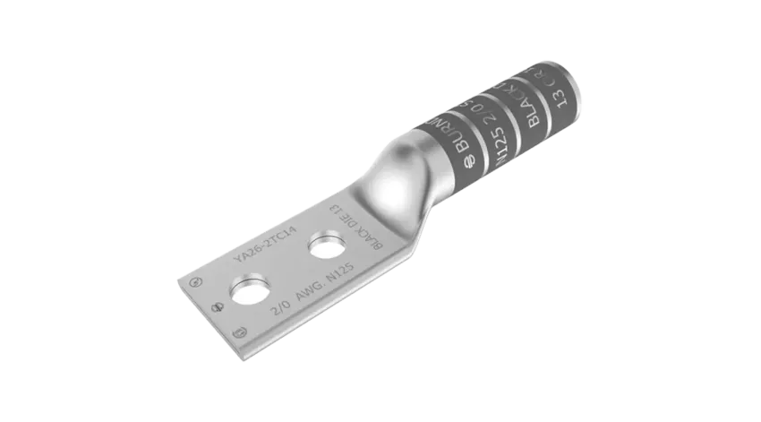 TERMINAL DE COMPRESION BARRIL LARGO CU/ES #2/0AWG 2Ø1/2" EEH:1-3/4"