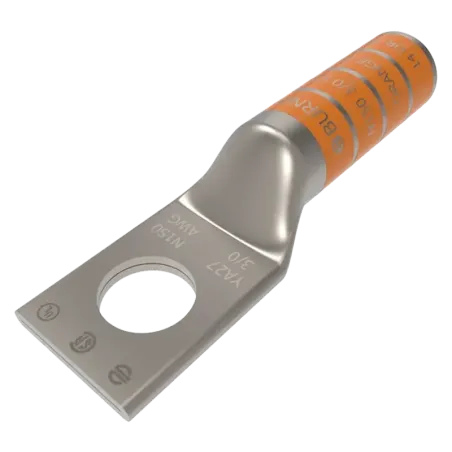 TERMINAL DE COMPRESION BARRIL LARGO CU/ES #3/0AWG Ø1/2" 35kV, UL