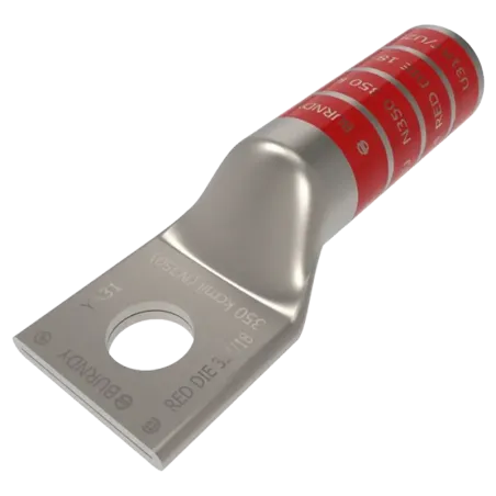 TERMINAL DE COMPRESION BARRIL LARGO CU/ES #350MCM Ø1/2" 35kV, UL