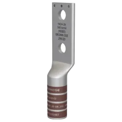 TERMINAL DE COMPRESION BARRIL LARGO CU/ES 500MCM 2Ø1/2" EEH:1-3/4" 35k