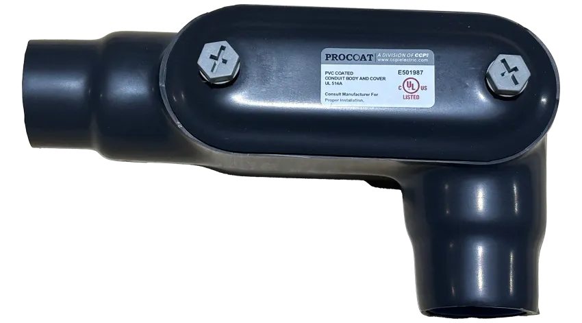 CAJA CONDULET FORM 7 TIPO LL 3/4" REVESTIDA DE PVC, ETL/UL