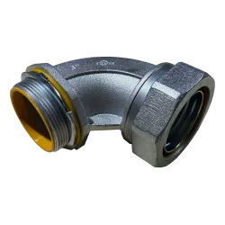 CONECTOR LIQUIDTIGHT CURVO AISL. HIERRO 3/4"X90° UL
