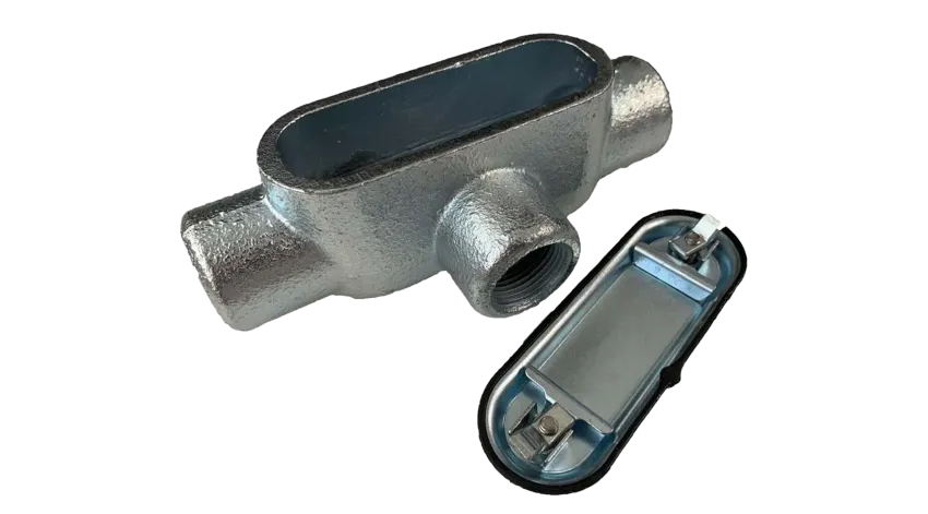 CAJA CONDULET FORM 7 TIPO T C/TYE HIERRO 1", CSA/UL
