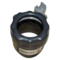 TUERCA BUSHING HIERRO 1-1/2" REVESTIDA DE PVC C/TERM. AL #4-14AWG UL
