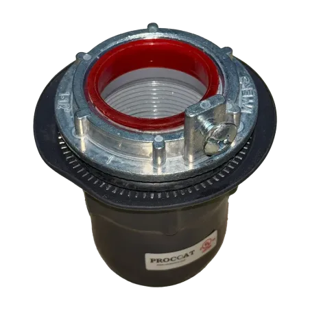 CONECTOR CONDUIT TIPO HUB C/AISLAMIENTO ACERO 1-1/2" REVESTIDO DE PVC