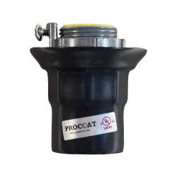 CONECTOR CONDUIT TIPO HUB C/AISLAMIENTO ACERO 1-1/2" REVESTIDO DE PVC