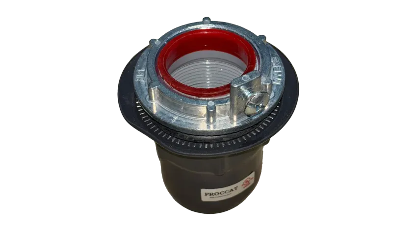 CONECTOR CONDUIT TIPO HUB C/AISLAMIENTO ACERO 3" REVESTIDO DE PVC, UL