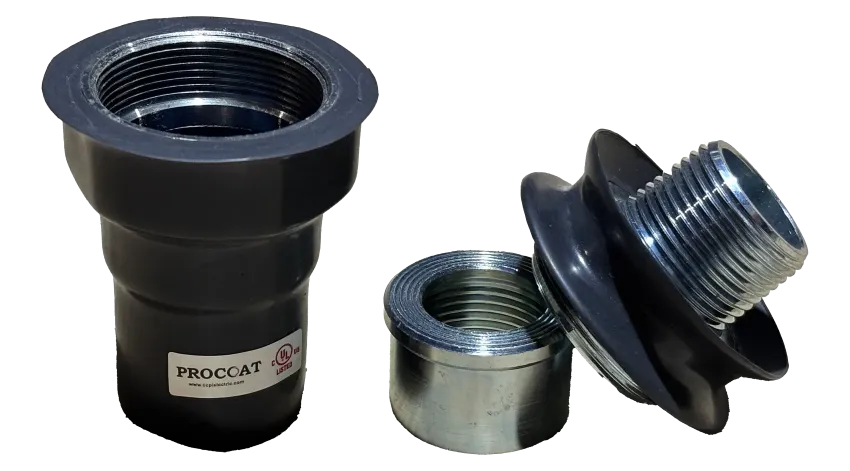 UNION UNIVERSAL ANTIEXPLOSIVO DE ACERO H-M 1" REVESTIDA DE PVC, CL1 DIV1&2, UL/CSA