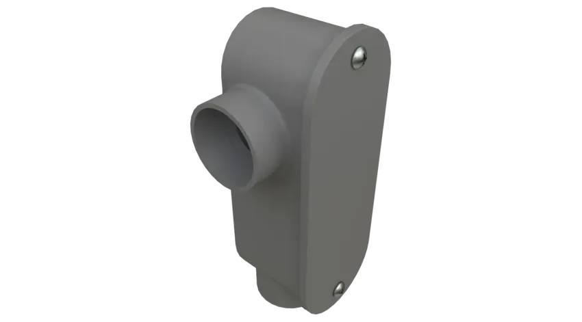 CAJA CONDULET TIPO LR C/TYE PVC SCH40 1-1/2" UL