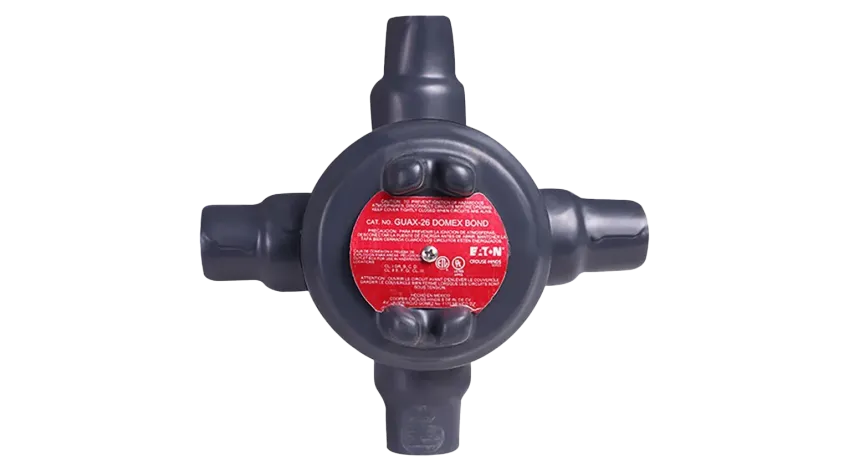 CAJA REDONDA TIPO GUAX AL. 1-1/2" COVER Ø5'' REVESTIDA DE PVC, NEMA 7, CL1 DIV1&2, UL