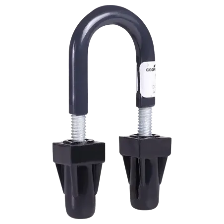 ABRAZADERA U-BOLT P/TUBO C/TUERCAS 1" REVESTIDA DE PVC, ETL