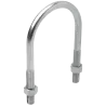 ABRAZADERA U-BOLT C/TUERCAS 4"X3/8" HDG, UL